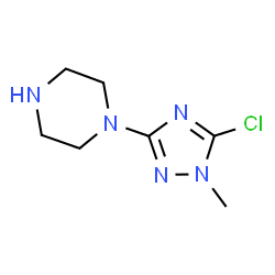 ChemSpider 2D Image | 1-(5-Chloro-1-methyl-1H-1,2,4-triazol-3-yl)piperazine | C7H12ClN5