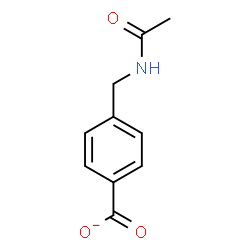 ChemSpider 2D Image | 4-(Acetamidomethyl)benzoate | C10H10NO3