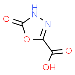 ChemSpider 2D Image | 5-Oxo-4,5-dihydro-1,3,4-oxadiazole-2-carboxylic acid | C3H2N2O4