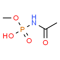 ChemSpider 2D Image | Methyl hydrogen acetylphosphoramidate | C3H8NO4P