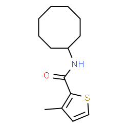 ChemSpider 2D Image | N-Cyclooctyl-3-methyl-2-thiophenecarboxamide | C14H21NOS