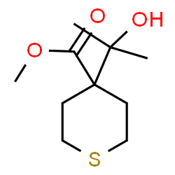 ChemSpider 2D Image | Methyl 4-(2-hydroxy-2-propanyl)tetrahydro-2H-thiopyran-4-carboxylate | C10H18O3S