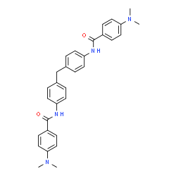 ChemSpider 2D Image | N,N'-(Methylenedi-4,1-phenylene)bis[4-(dimethylamino)benzamide] | C31H32N4O2