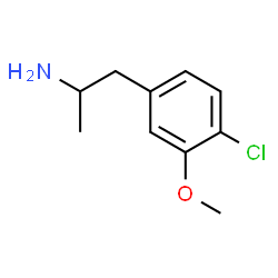 ChemSpider 2D Image | 1-(4-Chloro-3-methoxyphenyl)-2-propanamine | C10H14ClNO