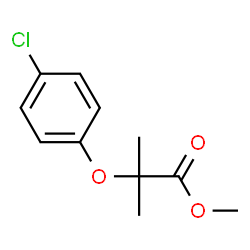 ChemSpider 2D Image | Methyl 2-(4-chlorophenoxy)-2-methylpropanoate | C11H13ClO3