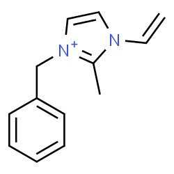ChemSpider 2D Image | 3-Benzyl-2-methyl-1-vinyl-1H-imidazol-3-ium | C13H15N2