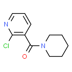 ChemSpider 2D Image | 2-chloro-3-(piperidine-1-carbonyl)pyridine | C11H13ClN2O