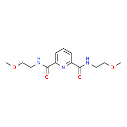 ChemSpider 2D Image | N,N'-Bis(2-methoxyethyl)-2,6-pyridinedicarboxamide | C13H19N3O4