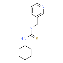 ChemSpider 2D Image | 1-Cyclohexyl-3-(3-pyridinylmethyl)thiourea | C13H19N3S