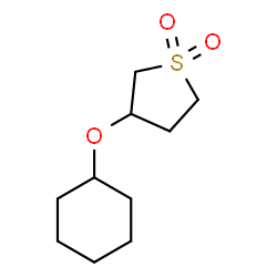 ChemSpider 2D Image | 3-(Cyclohexyloxy)tetrahydrothiophene 1,1-dioxide | C10H18O3S
