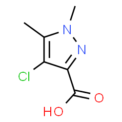 ChemSpider 2D Image | 4-chloro-1,5-dimethylpyrazole-3-carboxylic acid | C6H7ClN2O2
