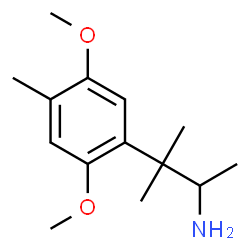 ChemSpider 2D Image | 3-(2,5-Dimethoxy-4-methylphenyl)-3-methyl-2-butanamine | C14H23NO2