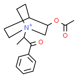 ChemSpider 2D Image | 3-Acetoxy-1-(1-oxo-1-phenyl-2-propanyl)-1-azoniabicyclo[2.2.2]octane | C18H24NO3