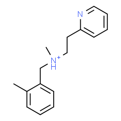 ChemSpider 2D Image | N-Methyl-N-(2-methylbenzyl)-2-(2-pyridinyl)ethanaminium | C16H21N2