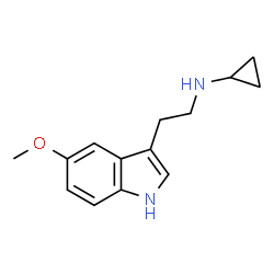 ChemSpider 2D Image | N-[2-(5-Methoxy-1H-indol-3-yl)ethyl]cyclopropanamine | C14H18N2O