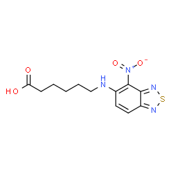 ChemSpider 2D Image | 6-[(4-Nitro-2,1,3-benzothiadiazol-5-yl)amino]hexanoic acid | C12H14N4O4S