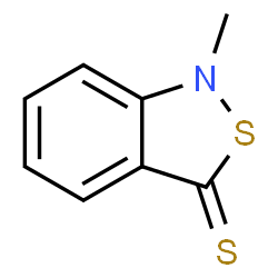 ChemSpider 2D Image | 1-Methyl-2,1-benzothiazole-3(1H)-thione | C8H7NS2