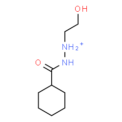 ChemSpider 2D Image | 2-(Cyclohexylcarbonyl)-1-(2-hydroxyethyl)hydrazinium | C9H19N2O2