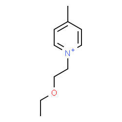 ChemSpider 2D Image | 1-(2-Ethoxyethyl)-4-methylpyridinium | C10H16NO