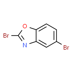 ChemSpider 2D Image | 2,5-Dibromo-1,3-benzoxazole | C7H3Br2NO