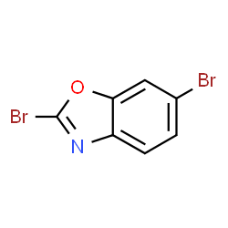 ChemSpider 2D Image | 2,6-Dibromo-1,3-benzoxazole | C7H3Br2NO