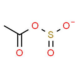 ChemSpider 2D Image | (Acetoxysulfinyl)oxidanide | C2H3O4S