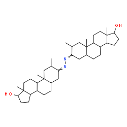 ChemSpider 2D Image | 3,3'-(1,2-Hydrazinediylidene)bis(2-methylandrostan-17-ol) | C40H64N2O2