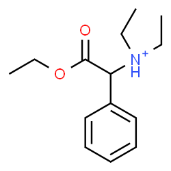 ChemSpider 2D Image | 2-Ethoxy-N,N-diethyl-2-oxo-1-phenylethanaminium | C14H22NO2