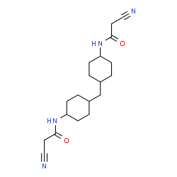 ChemSpider 2D Image | N,N'-(Methylenedi-4,1-cyclohexanediyl)bis(2-cyanoacetamide) | C19H28N4O2