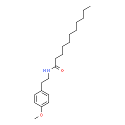 ChemSpider 2D Image | N-[2-(4-Methoxyphenyl)ethyl]undecanamide | C20H33NO2