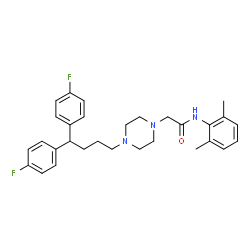 ChemSpider 2D Image | lidoflazine | C30H35F2N3O