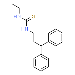 ChemSpider 2D Image | 1-(3,3-Diphenylpropyl)-3-ethylthiourea | C18H22N2S