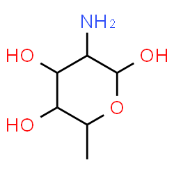ChemSpider 2D Image | 2-Amino-2,6-dideoxyhexopyranose | C6H13NO4