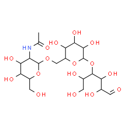 ChemSpider 2D Image | 2-Acetamido-2-deoxyhexopyranosyl-(1->6)hexopyranosyl-(1->4)hexose | C20H35NO16