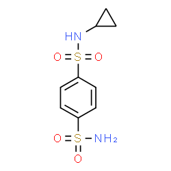 ChemSpider 2D Image | N-Cyclopropyl-1,4-benzenedisulfonamide | C9H12N2O4S2
