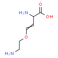 ChemSpider 2D Image | 2-Amino-4-(2-aminoethoxy)-3-butenoic acid | C6H12N2O3
