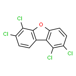 ChemSpider 2D Image | 1,2,6,7-TETRACHLORODIBENZOFURAN | C12H4Cl4O