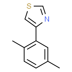 ChemSpider 2D Image | 4-(2,5-Dimethylphenyl)thiazole | C11H11NS