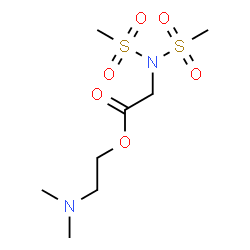 ChemSpider 2D Image | 2-(Dimethylamino)ethyl N,N-bis(methylsulfonyl)glycinate | C8H18N2O6S2