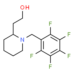 ChemSpider 2D Image | 2-[1-(Pentafluorobenzyl)-2-piperidinyl]ethanol | C14H16F5NO