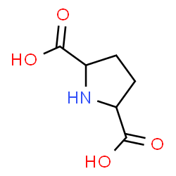 ChemSpider 2D Image | 2,5-Pyrrolidinedicarboxylic acid | C6H9NO4