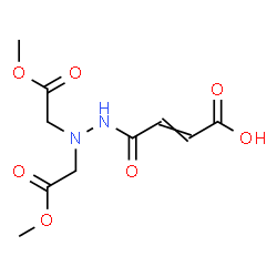 ChemSpider 2D Image | 4-[2,2-Bis(2-methoxy-2-oxoethyl)hydrazino]-4-oxo-2-butenoic acid | C10H14N2O7