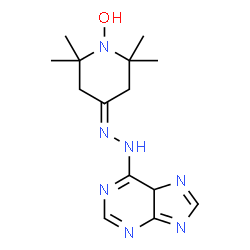 ChemSpider 2D Image | 2,2,6,6-Tetramethyl-4-(5H-purin-6-ylhydrazono)-1-piperidinol | C14H21N7O