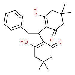 ChemSpider 2D Image | 2,2'-(2-Phenyl-1,1-ethanediyl)bis(3-hydroxy-5,5-dimethyl-2-cyclohexen-1-one) | C24H30O4