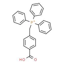 ChemSpider 2D Image | (4-Carboxybenzyl)(triphenyl)phosphonium | C26H22O2P