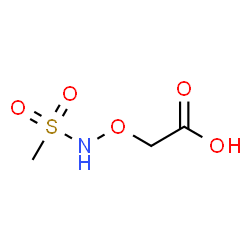 ChemSpider 2D Image | {[(Methylsulfonyl)amino]oxy}acetic acid | C3H7NO5S