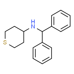 ChemSpider 2D Image | N-(Diphenylmethyl)tetrahydro-2H-thiopyran-4-amine | C18H21NS