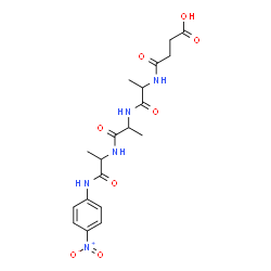 ChemSpider 2D Image | N-(3-Carboxypropanoyl)alanylalanyl-N-(4-nitrophenyl)alaninamide | C19H25N5O8