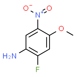 ChemSpider 2D Image | 2-Fluoro-4-methoxy-5-nitroaniline | C7H7FN2O3