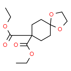 ChemSpider 2D Image | Diethyl 1,4-dioxaspiro[4.5]decane-8,8-dicarboxylate | C14H22O6